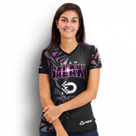 Sublimated teamwear - Custom Womens Sports V-Neck T- Shirt