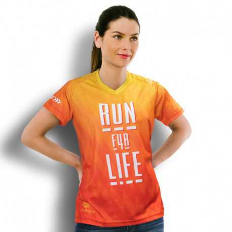 Sublimated teamwear - Custom Womens Performance V-Neck T-Shirt