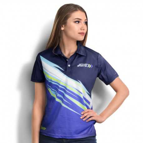 Sublimated teamwear - Custom Womens Sports Polo