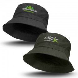 Wide Brim Hats - Oilskin Bucket Hat