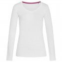 Ladies Promotional T Shirts - Stedman Womens Claire V-neck Long Sleeve T-Shirt