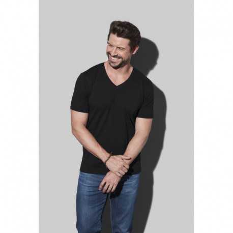 Men's Promotional T Shirts - Stedman Mens Dean Deep V-neck T-Shirt