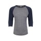 Men's Promotional T Shirts - Next Level Unisex Tri-Blend 3/4 Raglan T-Shirt