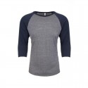 Men's Promotional T Shirts - Next Level Unisex Tri-Blend 3/4 Raglan T-Shirt