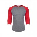 Men's Promotional T Shirts - Next Level Unisex Tri-Blend 3/4 Raglan T-Shirt