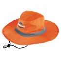 Wide Brim Hats - Hi Vis Reflector Safety Brim Hat