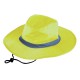 Wide Brim Hats - Hi Vis Reflector Safety Brim Hat