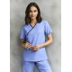 Hospitality - Ladies Contrast Crossover Scrubs Top