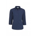 Ladies Corporate Shirts - Ladies Micro Check 3/4 Sleeve Shirt