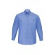 Men's Corporate Shirts - Mens Wrinkle Free Chambray Long Sleeve Shirt