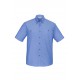 Men's Corporate Shirts - Mens Wrinkle Free Chambray Short Sleeve Shirt
