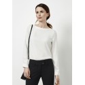 Ladies Corporate Shirts - Ladies Madison Boatneck Blouse
