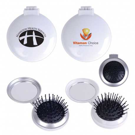 Compact Pop Up Brush / Mirror Set