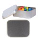 Sweets in Tin Packs - M&Ms in Silver Rectangular Tin