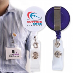 Lanyards - Corfu Retractable Name Badge Holder