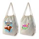Cotton & Calico Tote Bags - Calico Drawstring Library Backpack