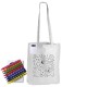 Tote & Calico Bags - Colouring Long Handle Cotton Bag & Crayons