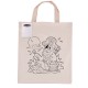 Cotton & Calico Tote Bags - Colouring Short Handle Calico Bag & Crayons