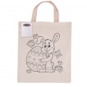 Cotton & Calico Tote Bags - Colouring Short Handle Calico Bag & Crayons