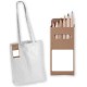 Tote & Calico Bags - Colouring Long Handle Cotton Bag & Pencils