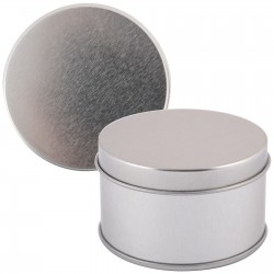 Lollies in Buckets & Jars - Silver Round Tin