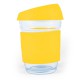 Reusable Coffee Cups - Glass - Vienna Coffee Cup / Silicone Lid 320ml