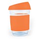 Reusable Coffee Cups - Glass - Vienna Coffee Cup / Silicone Lid 320ml