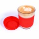 Reusable Coffee Cups - Glass - Vienna Coffee Cup / Silicone Lid 320ml