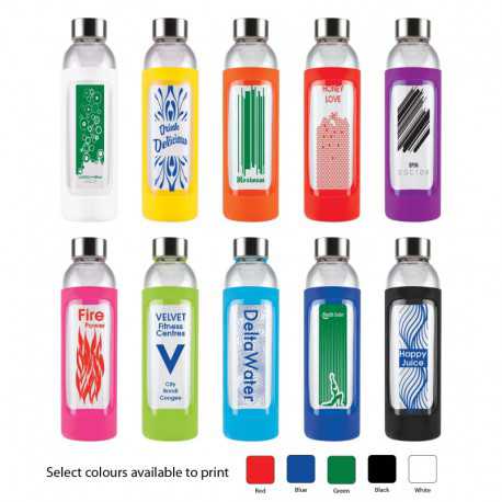 550ml Capri Glass Bottle / Silicone Sleeve