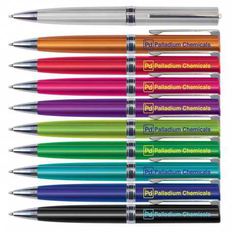 Plastic Promotional Pens - Gemini Metallic Pen Plastic