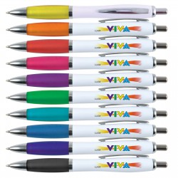 Viva Pen Plastic - White Barrel