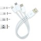 USB Hubs & Cables - 3 in 1 Combo USB Cable - Micro, 8 Pin, Type C