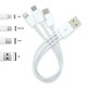 3 in 1 Combo USB Cable - Micro, 8 Pin, Type C