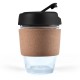 Reusable Coffee Cups - Glass - Vienna Coffee Cup / Cork Band 320ml