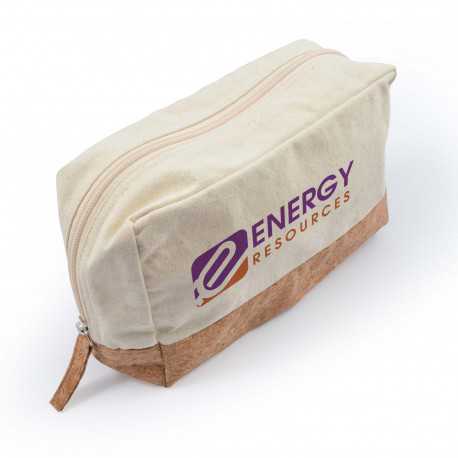 Toiletry Bags - Corsica Calico / Cork Utility Case