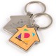 Metal Keyrings - House Bamboo Zinc Keytag