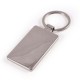 Metal Keyrings - Rectangle Bamboo Zinc Keytag