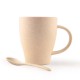 Reusable Coffee Cups - Avenue Wheat Fibre Cup and Spoon 330ml