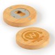 Bottle Openers - Discus Bamboo Bottle Opener Coaster