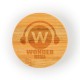 Bottle Openers - Discus Bamboo Bottle Opener Coaster