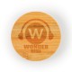 Discus Bamboo Bottle Opener Coaster