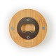 Bottle Openers - Discus Bamboo Bottle Opener Coaster