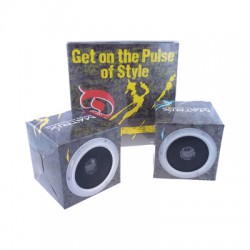 Wired & Bluetooth Speakers - Cubic Foldable Speakers