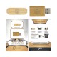 USB Accessories - Webcam Privacy Pack 2 Bamboo