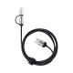 USB Hubs & Cables - Milano 2n1 Fabric Charge & Data Cable
