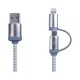 Milano 2n1 Fabric Charge & Data Cable