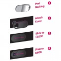 USB Accessories - WebCam Cover Channel Tablet -Plastic
