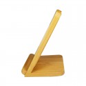 Phone & Tablet Chargers - Stirling Fast Wireless Charge Bamboo Stand
