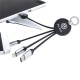 USB Hubs & Cables - Atesso 3n1 Light Up Charge Cable - Round