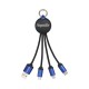 USB Hubs & Cables - Atesso 3n1 Light Up Charge Cable - Round
